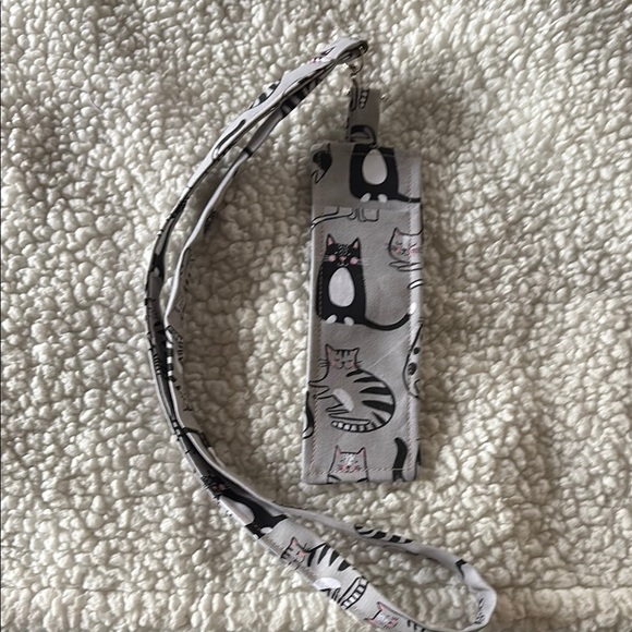 Mommajsews Accessories - Great Teacher gifts ! Cat Print Gray Lanyard/pen Holder, Purfect for a teacher 😊